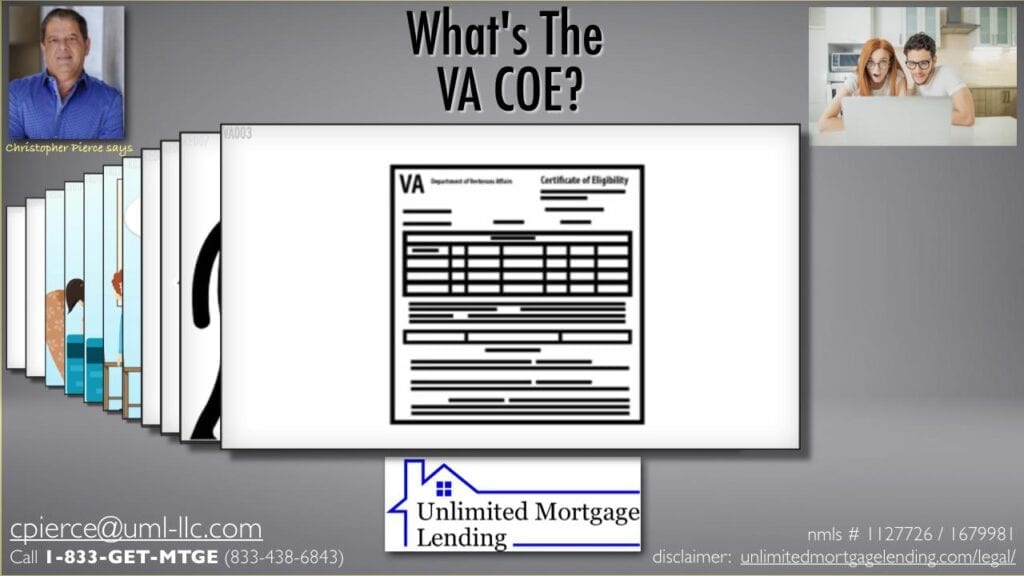 Certificate of Eligibility, what is VA COE